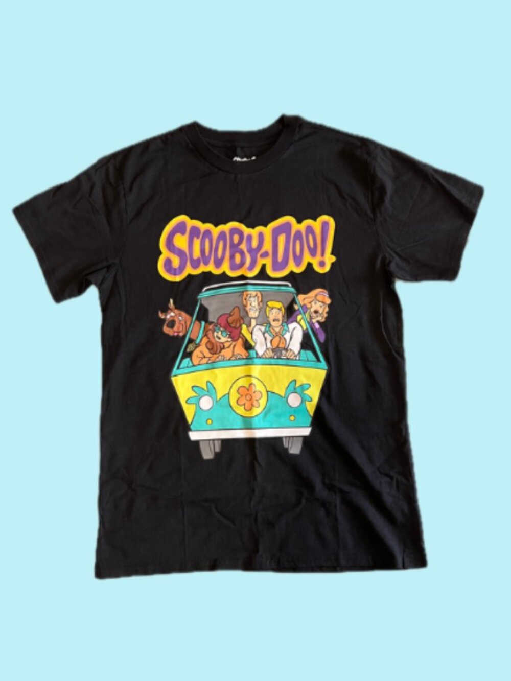 Scooby-Doo Mens L Black Graphic T-Shirt